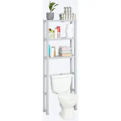 RIMAX - Estante Organizador 3 Niveles para Baño Gris Hielo