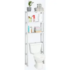 RIMAX - Estante Organizador 3 Niveles para Baño Blanco