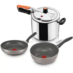 IMUSA - Olla a presión 45l sartén wok 24cm