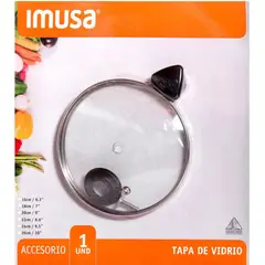 IMUSA - Respuesto tapa de vidrio 20 cm