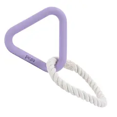 PEPS WE LOVE BEST FRIENDS - Juguete Perro Mordedor Interactivo Cuerda y Caucho Morado M-