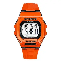 DAYOSHOP - Reloj Digital Resistente Al Agua Cuadrado Unisex Estuche