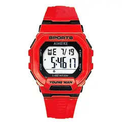 DAYOSHOP - Reloj Digital Resistente Al Agua Cuadrado Unisex Estuche