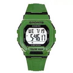 DAYOSHOP - Reloj Digital Resistente Al Agua Cuadrado Unisex Estuche