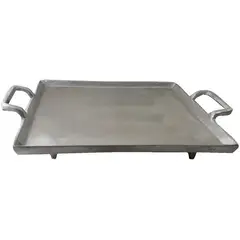 GENERICO - Plancha para asados arepas y fritos aluminio fundido 28x28