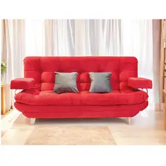 GENERICO - SOFA CAMA ROJO 3PTOS MAISON 90X120X85 cm