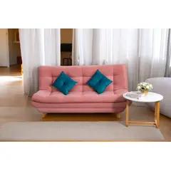 GENERICO - Sofa Cama 3Ptos Maison Palo De Rosa 180X90X90cm + Cojines