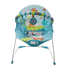 PREMIUM BABY - Silla Mecedora Bebé Musical PB2002 Azul