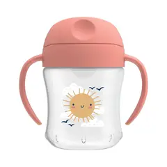 DR BROWNS - Vaso Entrenador para Bebe de 6 Oz Rosado Sol Dr Brown