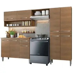 MADESA - Cocina Integral Emilly Pop 2.30 Metros con Mesón en MDP