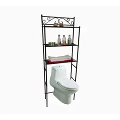 GENERICO - Organizador Metalico Repisa Gabinete Para Baños 3 Niveles.