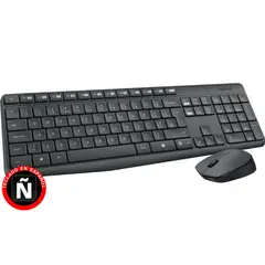 LOGITECH - Combo Teclado Multimedia y Mouse Inalámbricos MK235