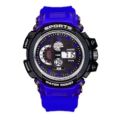 DAYOSHOP - Reloj Digital Luces Resistente Al Agua Calendario Estuche