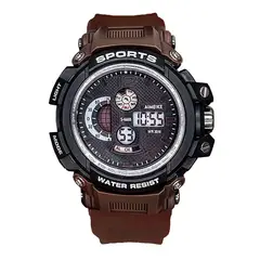DAYOSHOP - Reloj Digital Luces Resistente Al Agua Calendario Estuche