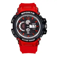 DAYOSHOP - Reloj Digital Luces Resistente Al Agua Calendario Estuche