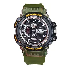DAYOSHOP - Reloj Digital Luces Resistente Al Agua Calendario Estuche