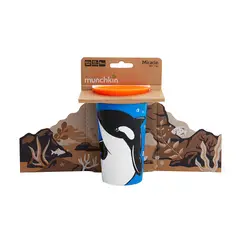 MUNCHKIN - Vaso Entrenador Antiderrame 360° Miracle Cup 9 Oz Orca Munch