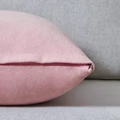 BANZAY - Cojin Decorativo Cuadrado En Tela - Rosado