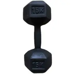GENERICO - Mancuernas o pesa en hierro de 15 kg