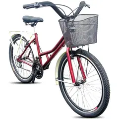ATILA - Bicicleta playera Rin 26 18 cambios