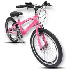 ATILA - Bicicleta Todoterreno Niña 20 Rines en Aluminio 18 Cambios