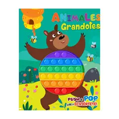 SIN FRONTERAS GRUPO EDITORIAL - LIBRO ANIMALES GRANDOTES POP IT