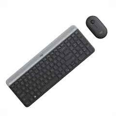 LOGITECH - Combo Teclado y Mouse Inalámbricos Delgado Slim MK470 Negro
