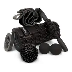 FITNICS - Rodillo roller masajeador set 5 en 1 ejercicio yoga pilates-