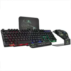 GAMER TECH - Combo Teclado Y Mouse Gamer Jaltech Retroiluminado Gt300c