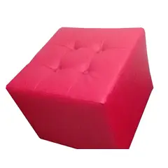 BANZAY - Puff Individual 40x40 - Rojo