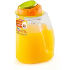 SANREMO - Botella rectangular plástico 1,75 litros gole gut