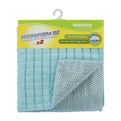 ESSENZA - Microfibra Cocina Con Estropajo Azul X 2 Unidades