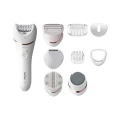 PHILIPS - Depiladora seco y húmedo serie 8000 9 accesorios bre740/10