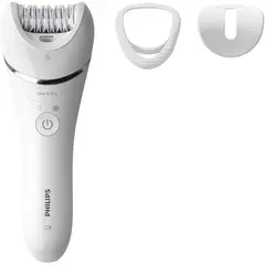 PHILIPS - Depiladora eléctrica seco y húmedo 3 accesorios bre700/00