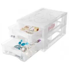 SANREMO - Cajonera mediana con 2 gavetas transparente