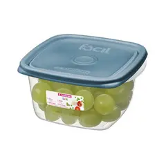 SANREMO - Recipiente hermetico cuadrado plástico 800 ml tapa en color surtido