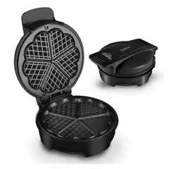 HOME ELEMENTS - Wafflera Negra 20 cm Antiadherente
