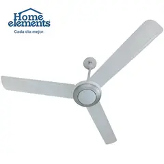 HOME ELEMENTS - Ventilador De Techo Blanco 3 Aspas