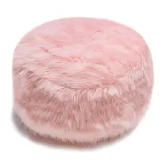 BANZAY - Cojín Puff Descansapies Reposapies en Peluche - Rosado