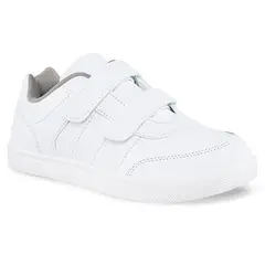 LOS GOMOSOS - Tenis Colegio Skoly Velcro Blanco Niño y Niña