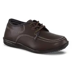 CROYDON - Zapatos Colegio Bachiller Café para Niño y Niña