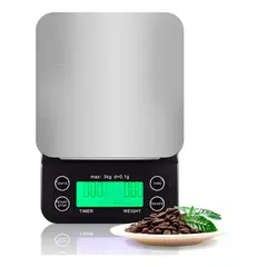 CASATUA - Balanza Bascula Digital Gramera Cocina Precision 0,1g A 3kg-