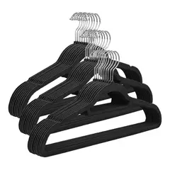 CASATUA - Colgadores De Ropa Set 30u Terciopelo Antideslizante-