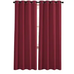 CASATUA - Cortina Semi Blackout Un Paño 140x220cm Aislante - Rojo-