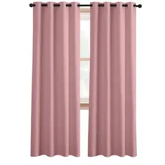 CASATUA - Cortina Semi Blackout Un Paño 140x220cm Aislante - Rosa-