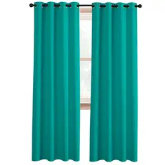 CASATUA - Cortina Semi Blackout Un Paño 140x220cm Aislante - Turquesa-
