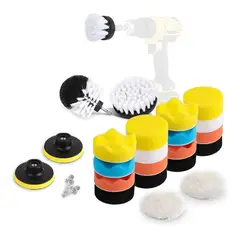 REMUVER - Pulido Auto Limpieza Tapiz Kit 23 Piezas Pads Para Taladro-