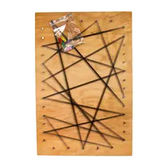 BANZAY - Tablero Portaretrato En Madera Con Ganchos