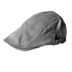 VELBROS - Boina Inglesa Correa Gorra Gorro Sol Beret Sombrero - Gris