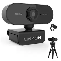 LINKON - Webcam Camara Web Fullhd 1080p Usb Microfono +tripode-